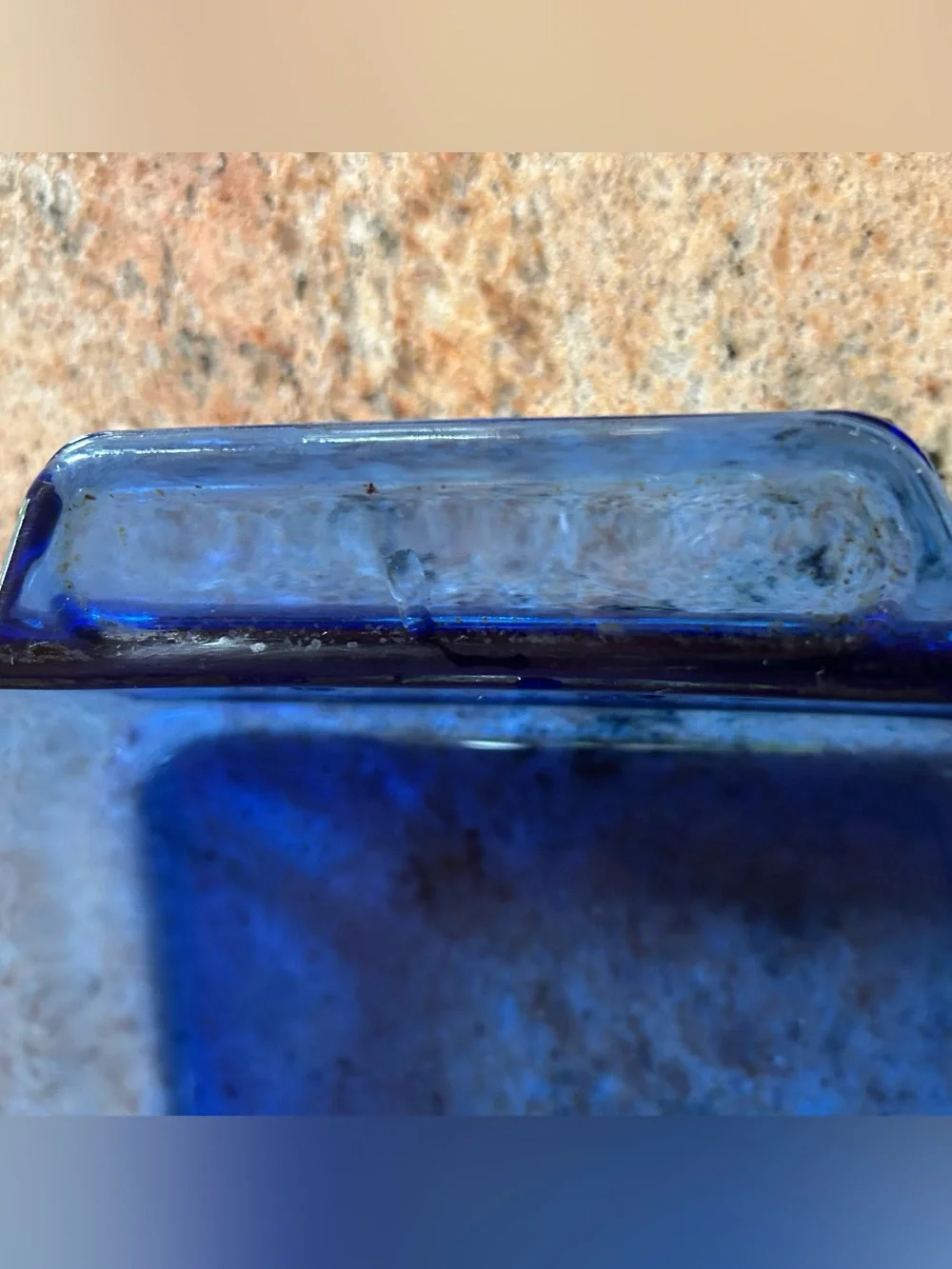 (2)Anchor Hocking Vintage Cobalt Blue Glass 8x11.5x2” Baking Dishes No Chips